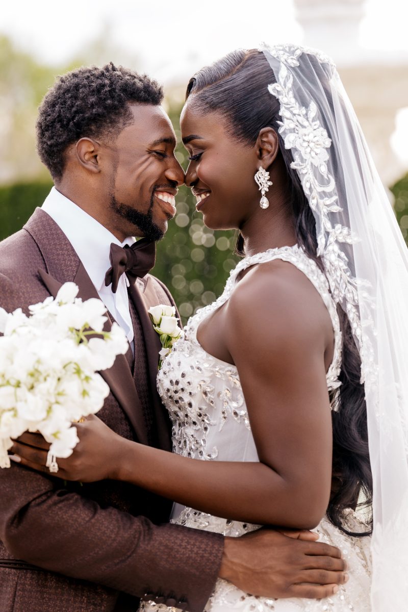 Exclusive: The Theme Was 'All Shades Of Melanin' For Noah Lyles And Junelle Bromfield's Georgia Wedding