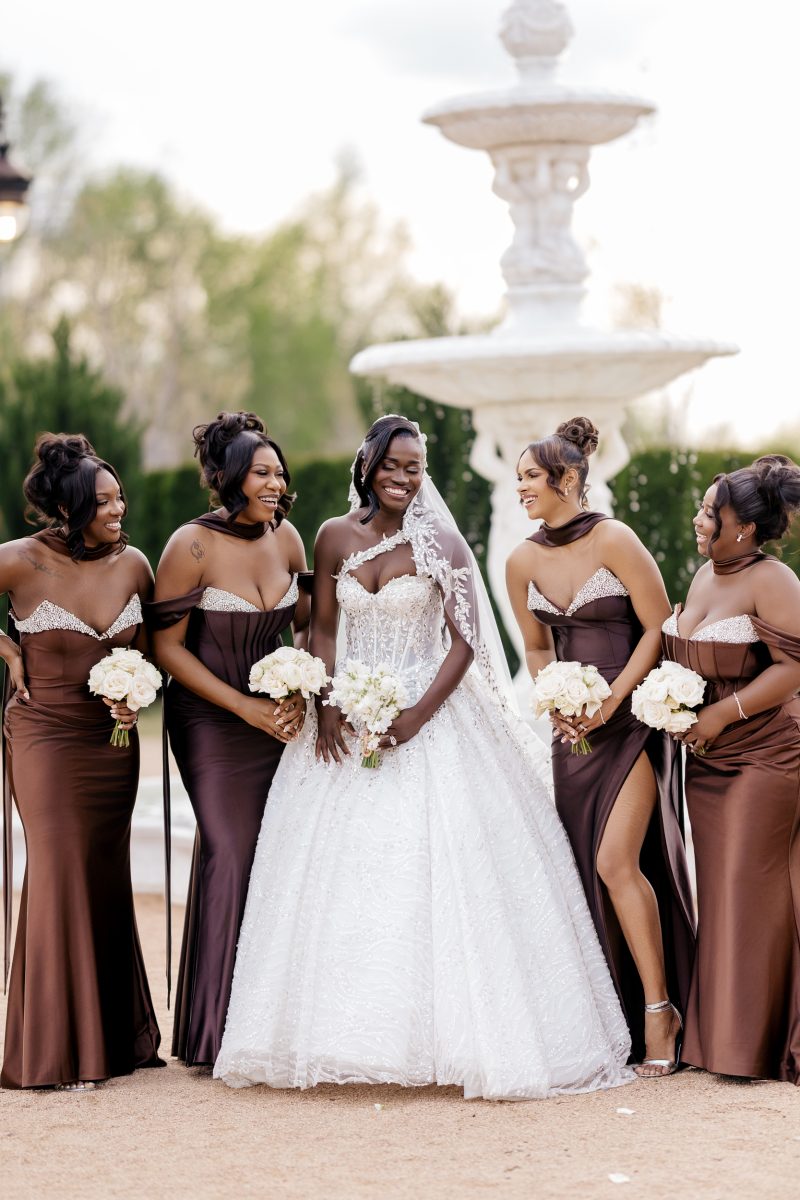 Exclusive: The Theme Was 'All Shades Of Melanin' For Noah Lyles And Junelle Bromfield's Georgia Wedding