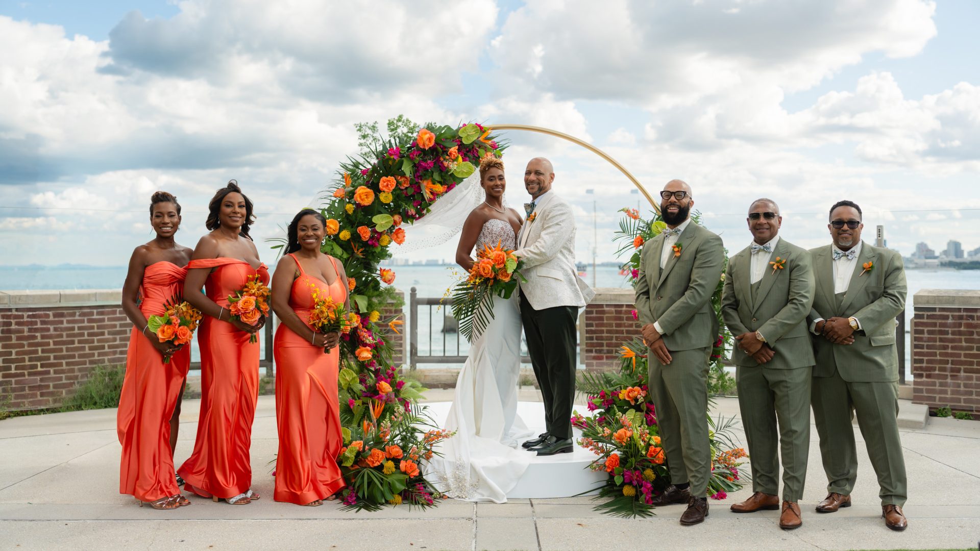 Bridal Bliss: For Shevaz And Marlon's Chi-Town Wedding, Common Was A Performer—And A Groomsman