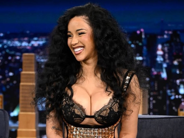 Cardi B Went All Natural For Jimmy Fallon